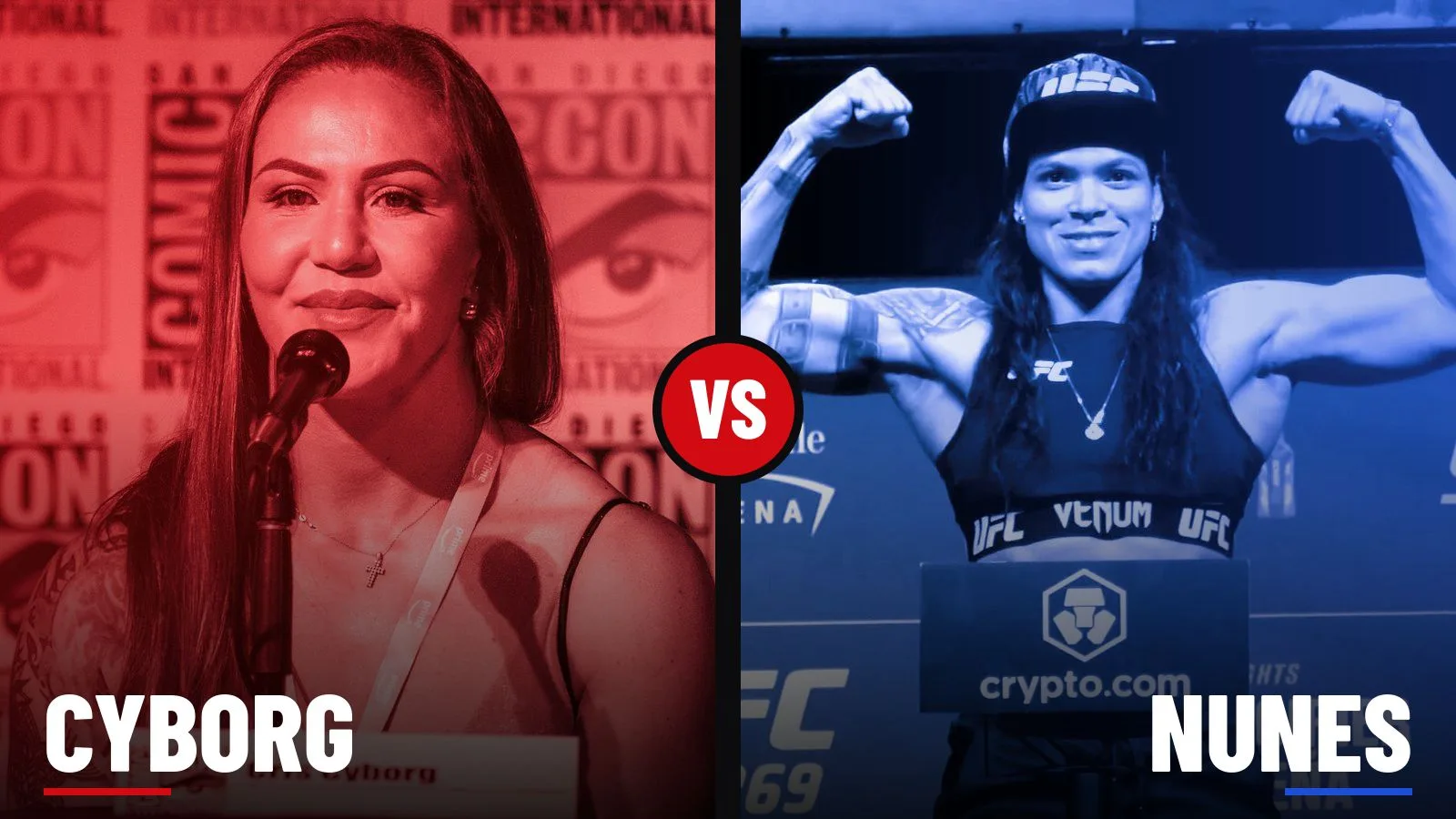 Cris Cyborg and Amanda Nunes