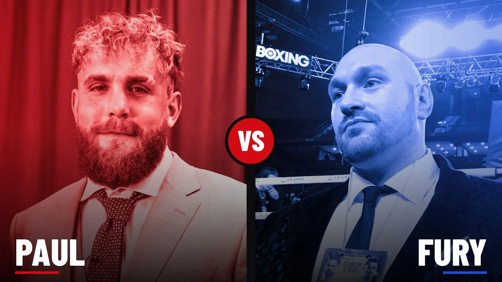 Jake Paul and Tyson Fury