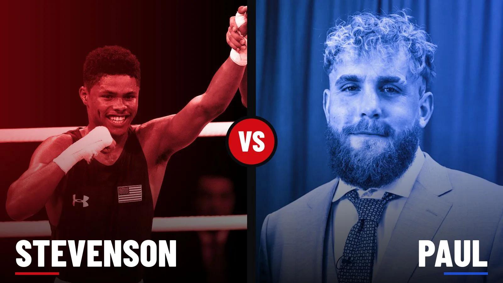 Shakur Stevenson and Jake Paul