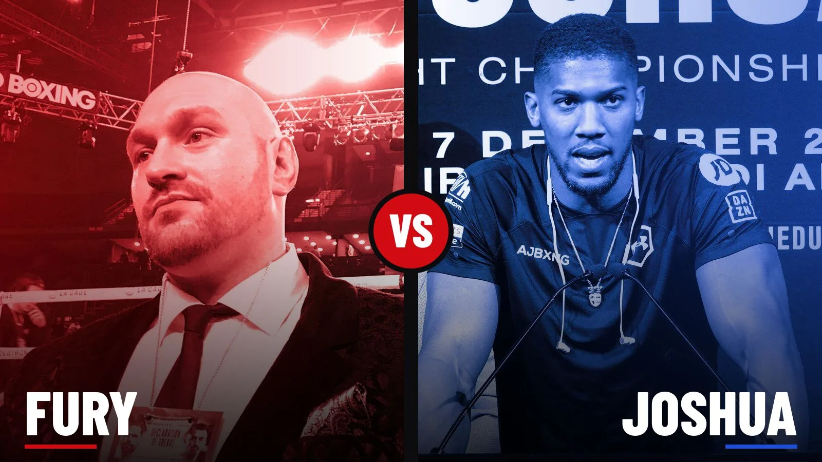 Tyson Fury and Anthony Joshua